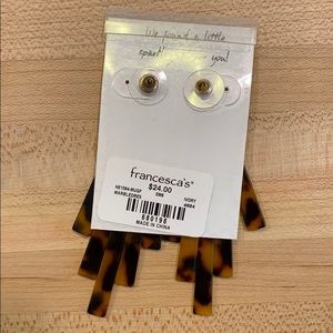 Francesca's Collections Jewelry - Francescas tortoise earrings Francesca's Collections Jewelry - Francescas tortoise earrings